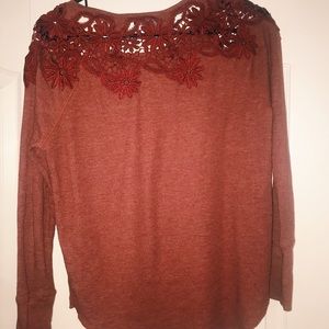 AE long sleeve with lace back